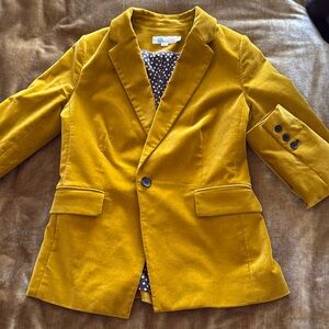 Gold size 6 Boden Velvet Blazer